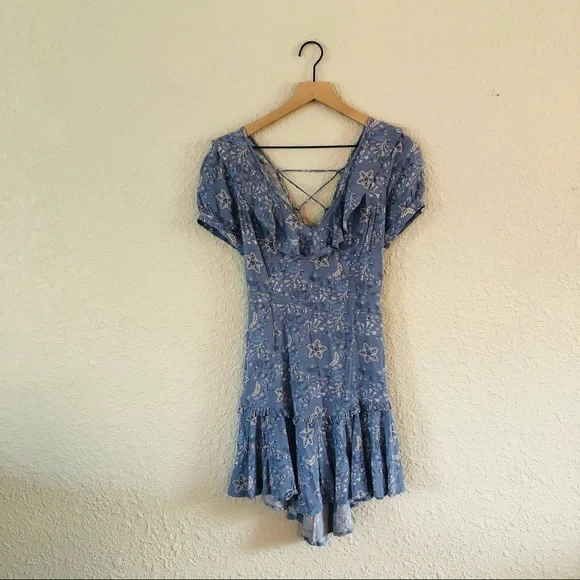 Spell & The Gypsy Celestial Mini Dress in Blue - Picture 7 of 16